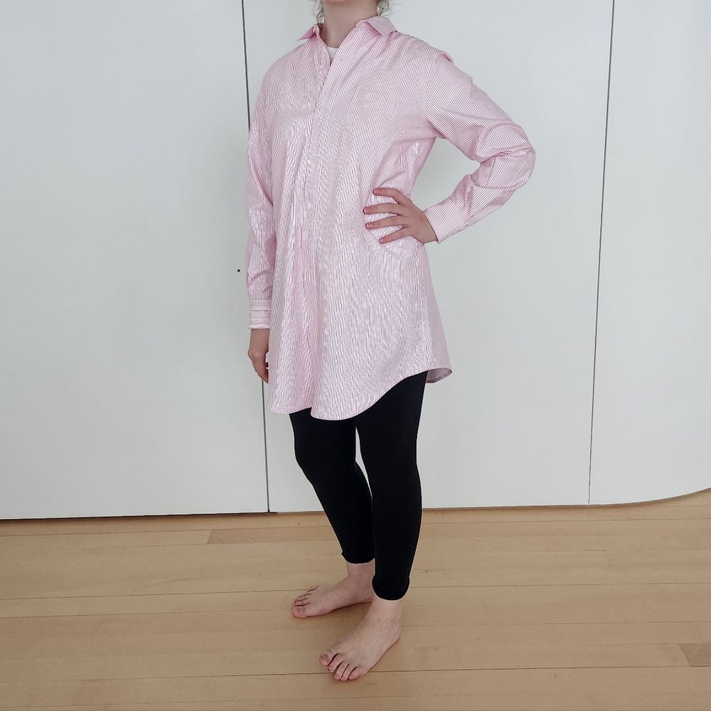 Eileen M Custom Designed Striped Button Down Tunic - image 8